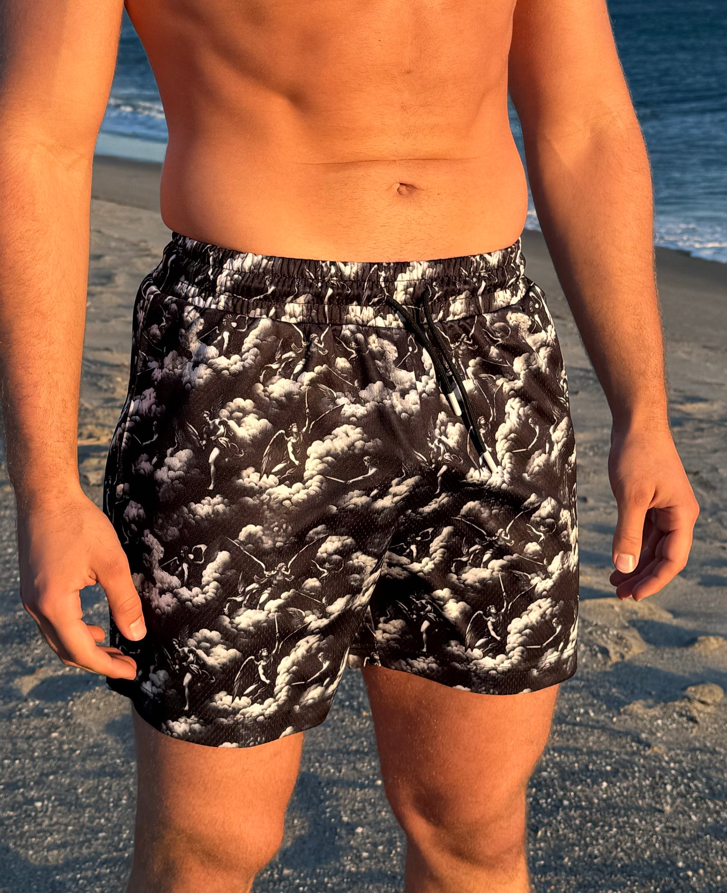 Mesh Shorts 5" Inseam - Midnight Angels